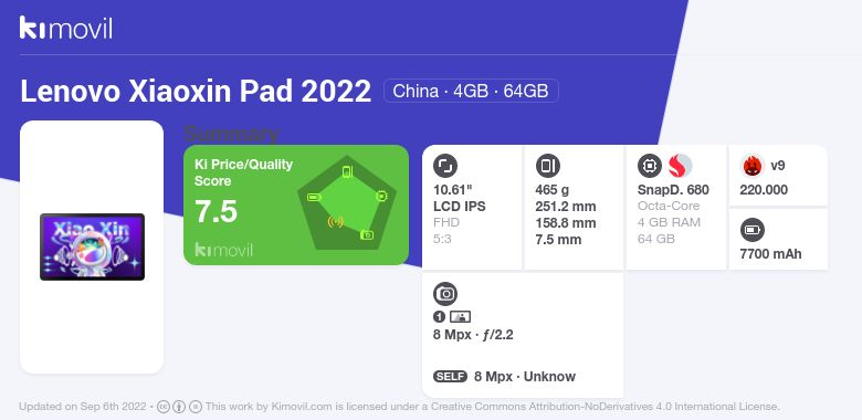 15276円 2021年春の Lenovo Xiaoxin Pad 2022 SD680 64gb 4gb