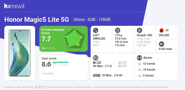 honor magic 4 lite 5g antutu