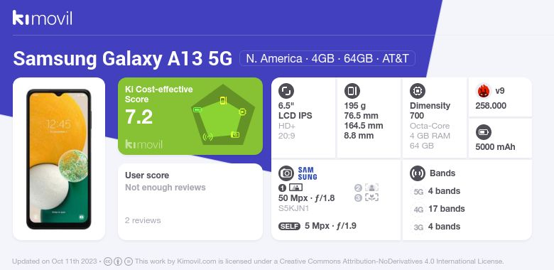 galaxy a13 5g kimovil