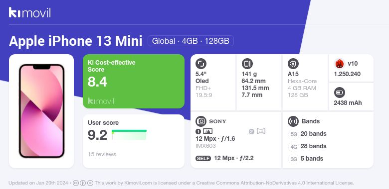Apple iPhone 13 mini: Fiche technique, Prix et Avis - CERTIDEAL