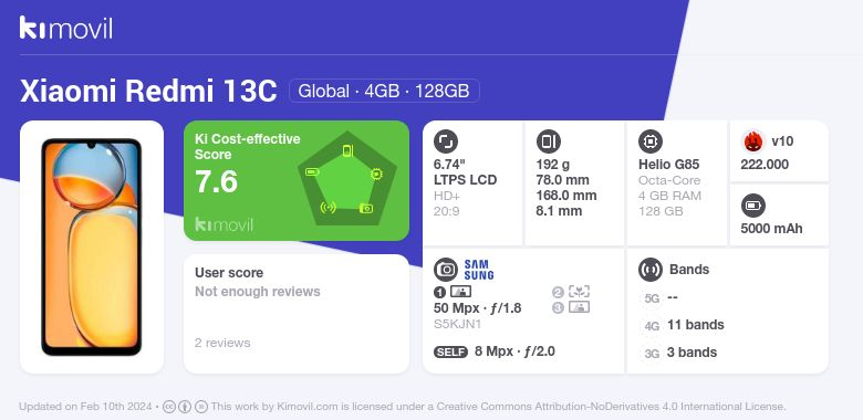 Xiaomi Redmi 13C -  External Reviews