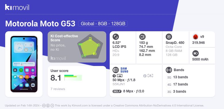Motorola Moto G53 5G (análisis): móvil para series y pelis