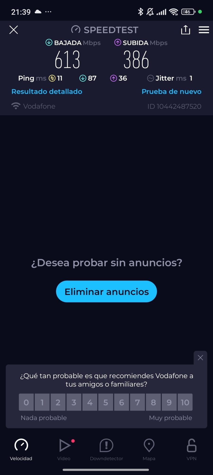 Screenshot 2024 10 15 21 39 27 193 Org Zwanoo Android Speedtest