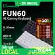 Teclado Mecânico Magnético 60% FUN60 PRO para Jogos