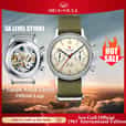 Reloj mecánico Seagull 1963, 38mm, cronógrafo, para hombre