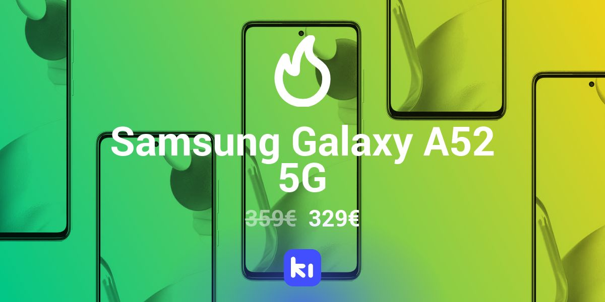 Precio mínimo para el Samsung Galaxy A52 5G desde España en TecnoFactory, solo 329€