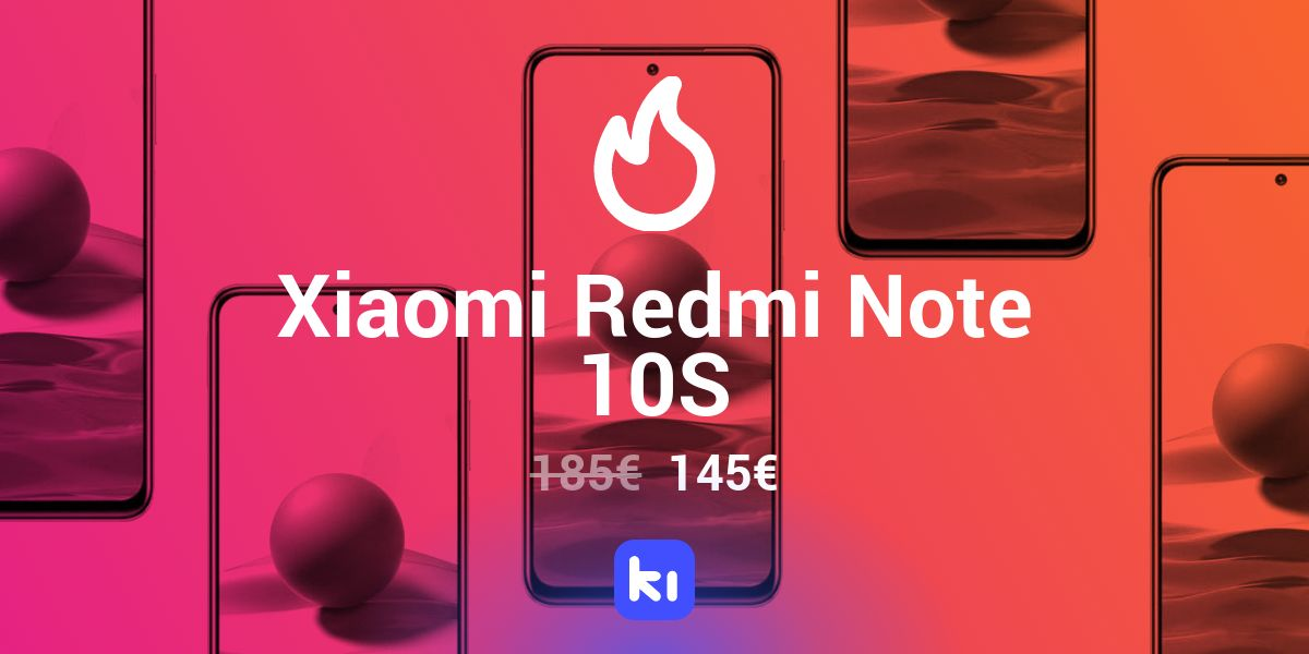 Precio de derribo para el Xiaomi Redmi Note 10S de 64GB, desde Europa por 145€