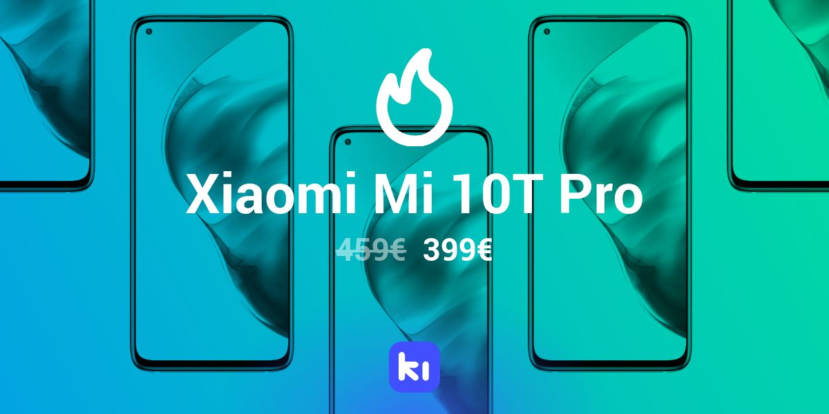 Uno de los móviles del momento a un precio rompedor, el Xiaomi Mi 10T Pro de 256GB por  399€