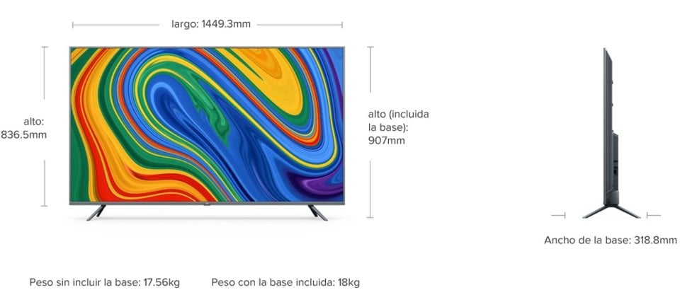 Nueva Xiaomi Mi TV 4S 65 pulgadas: características, precio y ficha técnica