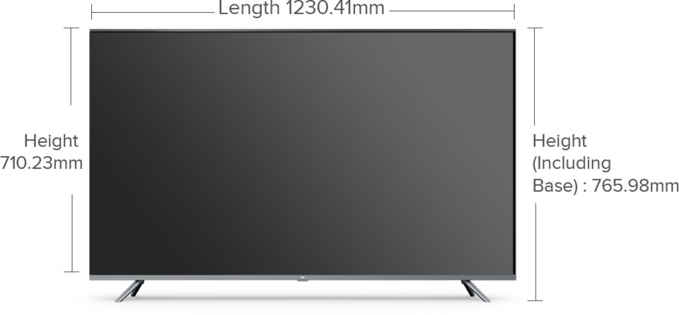 54.6 Xiaomi Mi QLED TV 4K 55 - Specifications