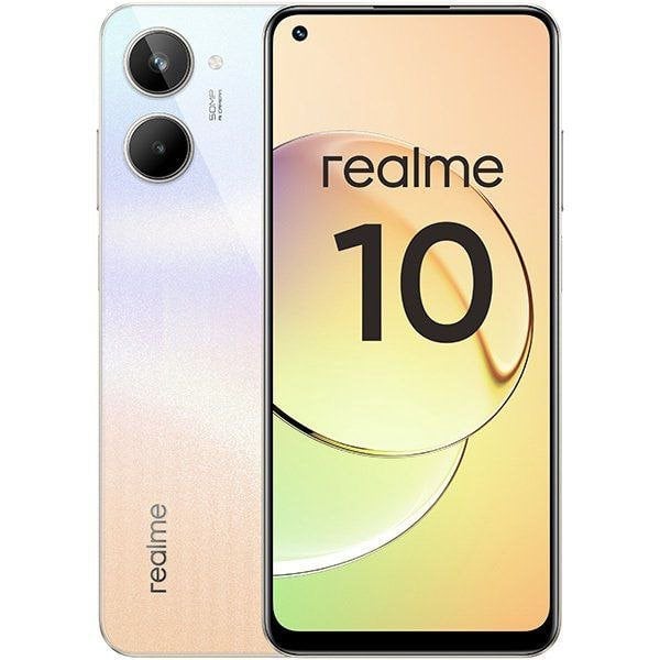  realme 10 4G Dual-SIM 128GB ROM + 8GB RAM (Only GSM  No CDMA)  Factory Unlocked 4G/LTE Smartphone (Rush Black) - International Version :  Cell Phones & Accessories