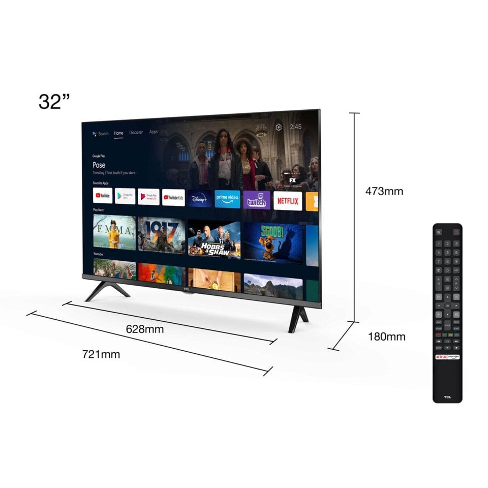 40 inch Smart TV - Full HDR Android TV - S6200 - TCL Europe