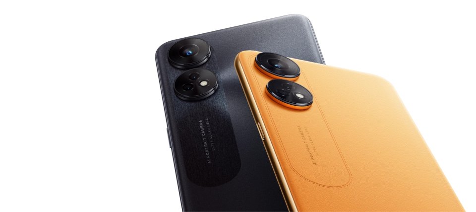JIAFEI Cover Per Oppo Reno 8T 4G (Reno8T) – Traslucida, TPU/PC Antiurto Con Anello Magnetico Girevole 360°, Supporto Stand, Giallo