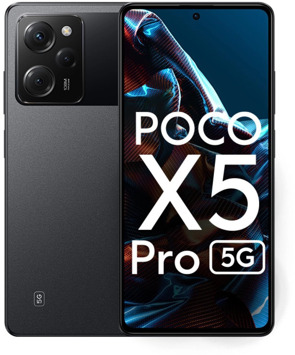 Xiaomi Poco X5 Pro 5G, Dual SIM, 128GB + 6GB, Factory Unlocked GSM,  International Version - (Black)
