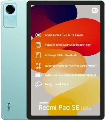 XIAOMI Redmi Pad SE - 8GB RAM, 256GB Storage - 8MP + 5MP Selfie - 8000mAh -  WiFi Only