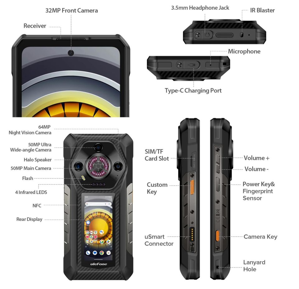 Dipos Pellicola Protettiva Antiriflesso Per Ulefone Armor 7 - Confezione Da 2 - Opaca E Anti-impronte