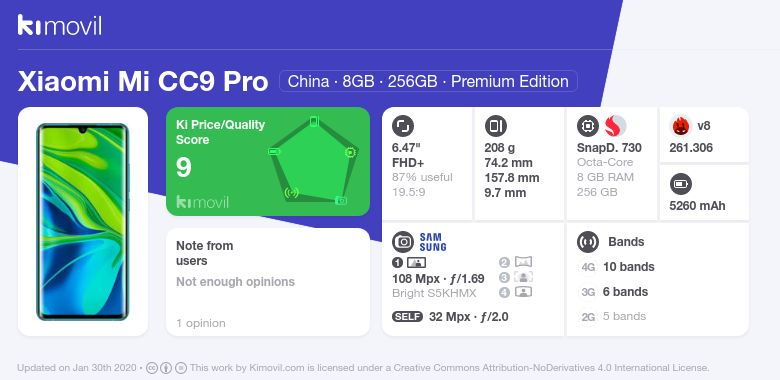 Xiaomi Mi CC9 Pro: Price, specs and best deals