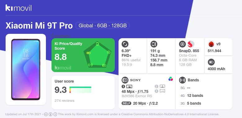 Xiaomi Mi 9T Pro Preis, Technische Daten und Kaufen